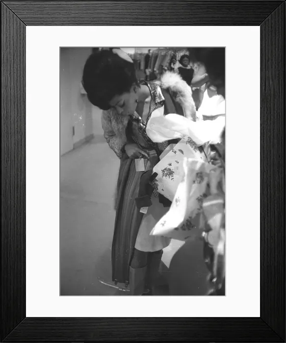 Framed Print : Diana Ross Shopping