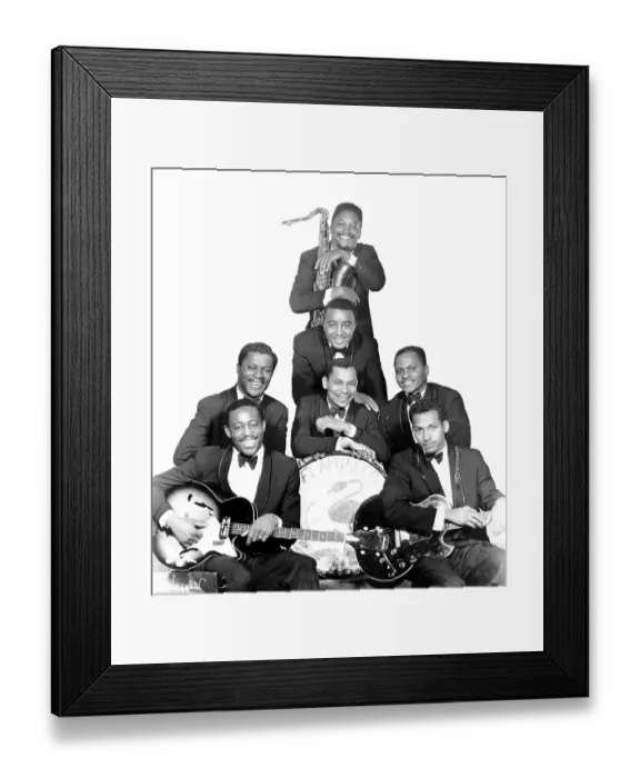 Framed Print : Doo Wop Group The Flamingos Framed Print : Doo Wop Group The Flamingos