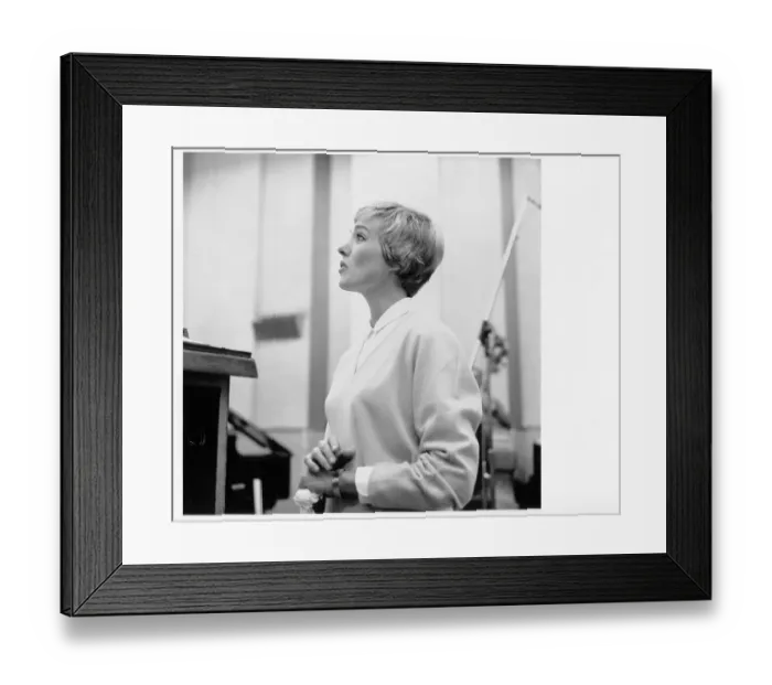 Framed Print : Julie Andrews In The Studio Framed Print : Julie Andrews In The Studio