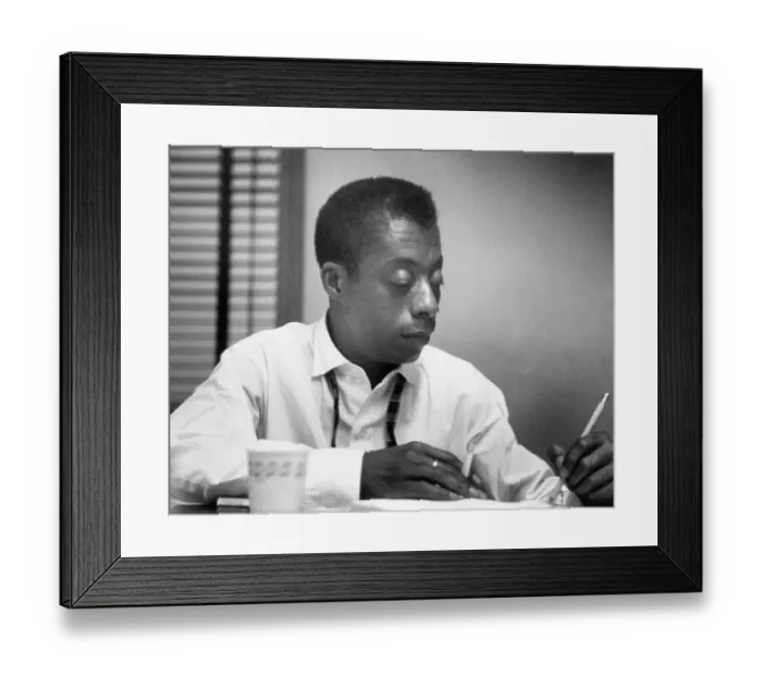 Framed Print : James Baldwin Candid Portrait Framed Print : James Baldwin Candid Portrait