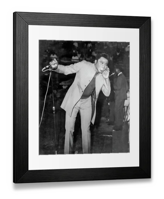 Framed Print : James Brown Performing Framed Print : James Brown Performing
