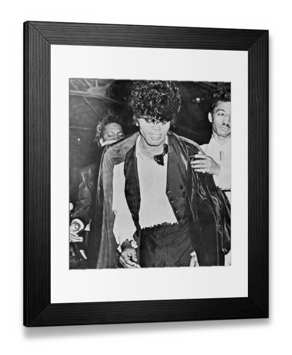 Framed Print : James Brown Backstage Framed Print : James Brown Backstage
