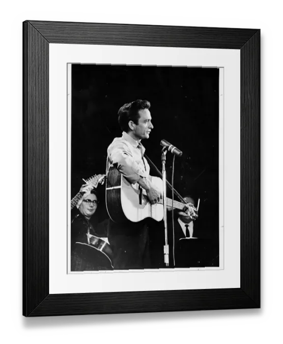 Framed Print : Johnny Cash Performing Framed Print : Johnny Cash Performing