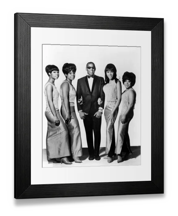 Framed Print : Ray Charles & The Raelettes Framed Print : Ray Charles & The Raelettes