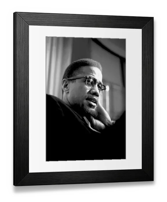 Framed Print : Malcolm X. ROCHESTER, NY - FEBRUARY 16: Former Nation of Islam minister Framed Print : Malcolm X. ROCHESTER, NY - FEBRUARY 16: Former Nation of Islam minister