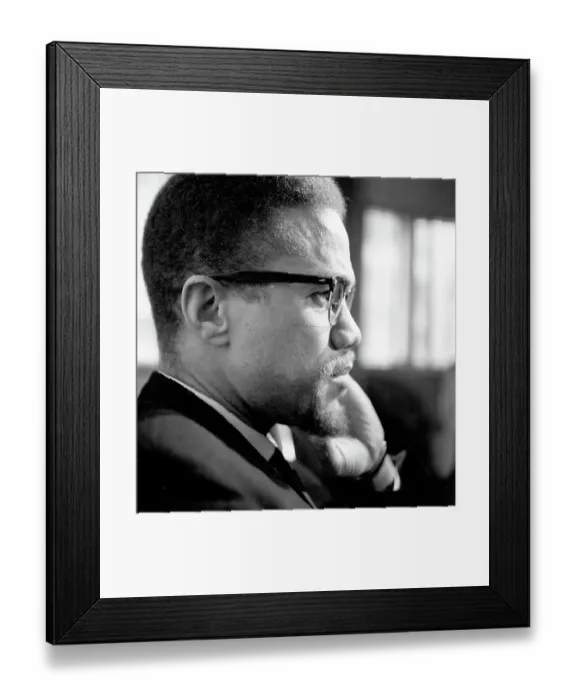 Framed Print : Malcolm X. ROCHESTER, NY - FEBRUARY 16: Former Nation Of Islam leader Framed Print : Malcolm X. ROCHESTER, NY - FEBRUARY 16: Former Nation Of Islam leader