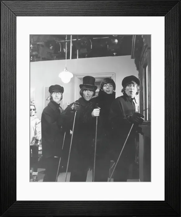 Framed Print : Beatles Filming Help! Framed Print : Beatles Filming Help!
