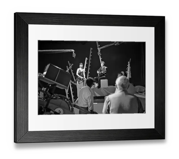 Framed Print : Ian And Sylvia On Hullabaloo Framed Print : Ian And Sylvia On Hullabaloo