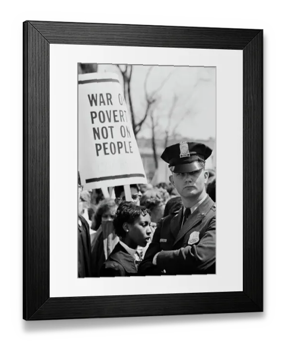 Framed Print : March Against The Vietnam War Framed Print : March Against The Vietnam War