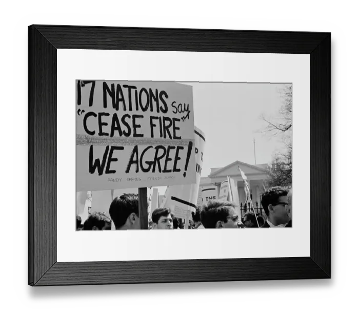 Framed Print : March Against The Vietnam War Framed Print : March Against The Vietnam War