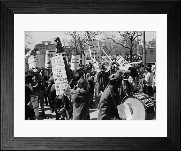 Framed Print : March Against The Vietnam War Framed Print : March Against The Vietnam War