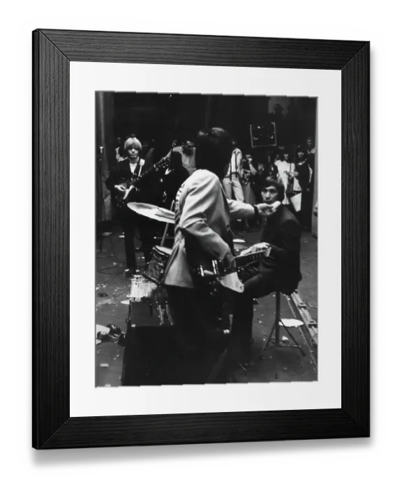Framed Print : Rolling Stones Prepare To Go On Stage In NY Framed Print : Rolling Stones Prepare To Go On Stage In NY