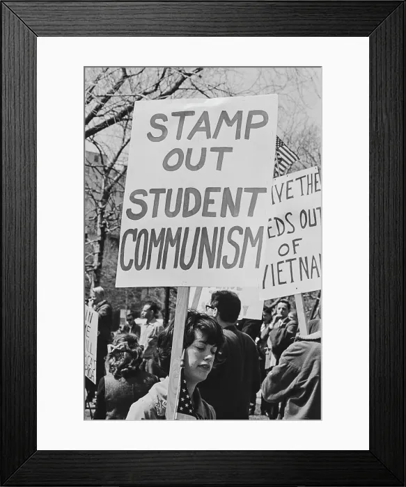 Framed Print : Pro-Vietnam War Rally Framed Print : Pro-Vietnam War Rally