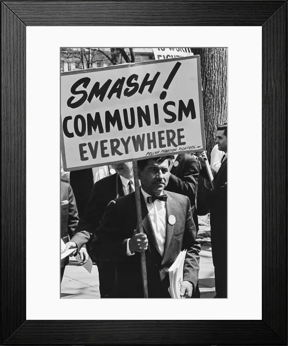 Framed Print : Pro-Vietnam War Rally
