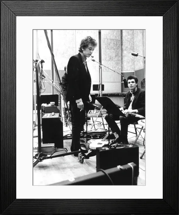 Framed Print : Bob Dylan & Mike Bloomfield Recording Highway 61 Revisited Framed Print : Bob Dylan & Mike Bloomfield Recording Highway 61 Revisited