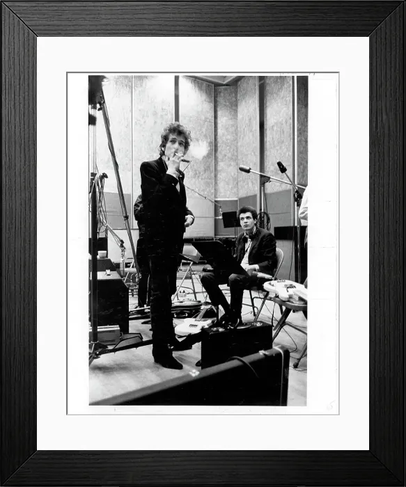 Framed Print : Bob Dylan & Mike Bloomfield Recording Highway 61 Revisited Framed Print : Bob Dylan & Mike Bloomfield Recording Highway 61 Revisited