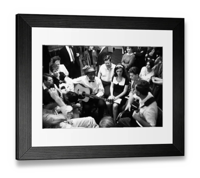 Framed Print : Mississippi John Hurt Jams With Doc Watson At The New York Folk Festival Framed Print : Mississippi John Hurt Jams With Doc Watson At The New York Folk Festival