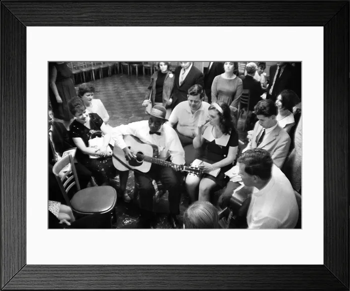 Framed Print : Mississippi John Hurt Jams With Doc Watson At The New York Folk Festival Framed Print : Mississippi John Hurt Jams With Doc Watson At The New York Folk Festival