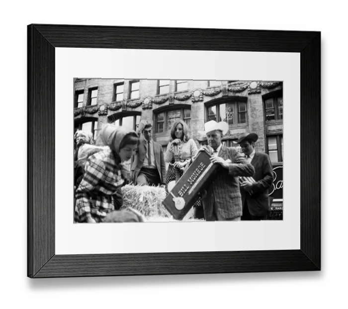 Framed Print : Bill Monroe Promotes The New York Folk Festival Framed Print : Bill Monroe Promotes The New York Folk Festival