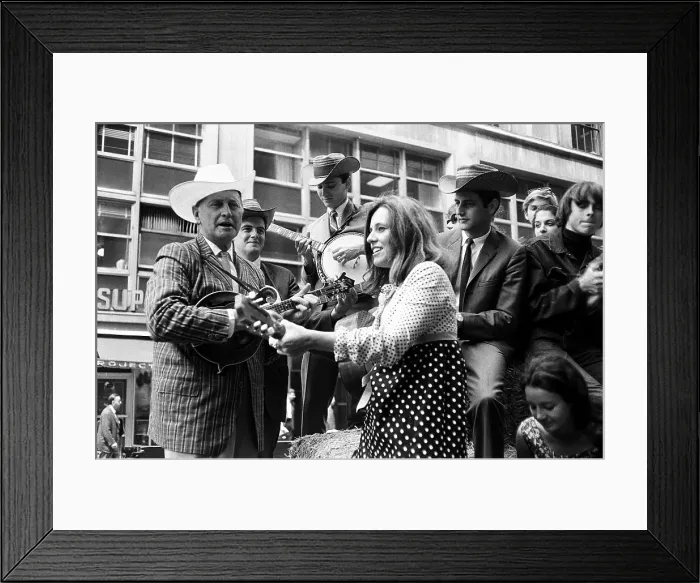 Framed Print : Bill Monroe Promotes The New York Folk Festival Framed Print : Bill Monroe Promotes The New York Folk Festival