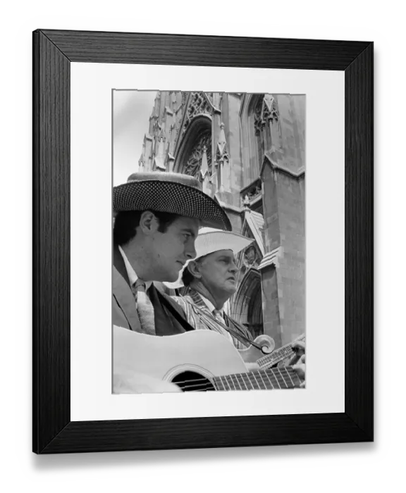 Framed Print : Bill Monroe Promotes The New York Folk Festival Framed Print : Bill Monroe Promotes The New York Folk Festival