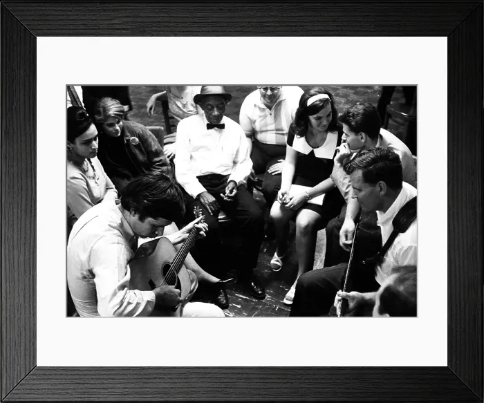 Framed Print : Mississippi John Hurt Jams With Doc Watson At The New York Folk Festival Framed Print : Mississippi John Hurt Jams With Doc Watson At The New York Folk Festival