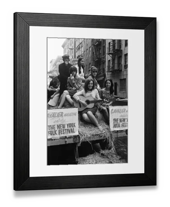 Framed Print : Carolyn Hester Promotes The New York Folk Festival Framed Print : Carolyn Hester Promotes The New York Folk Festival