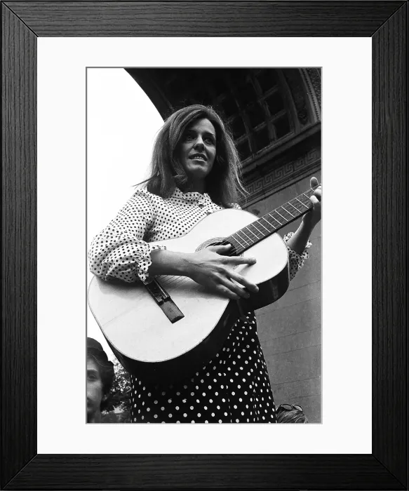 Framed Print : Carolyn Hester Promotes The New York Folk Festival Framed Print : Carolyn Hester Promotes The New York Folk Festival