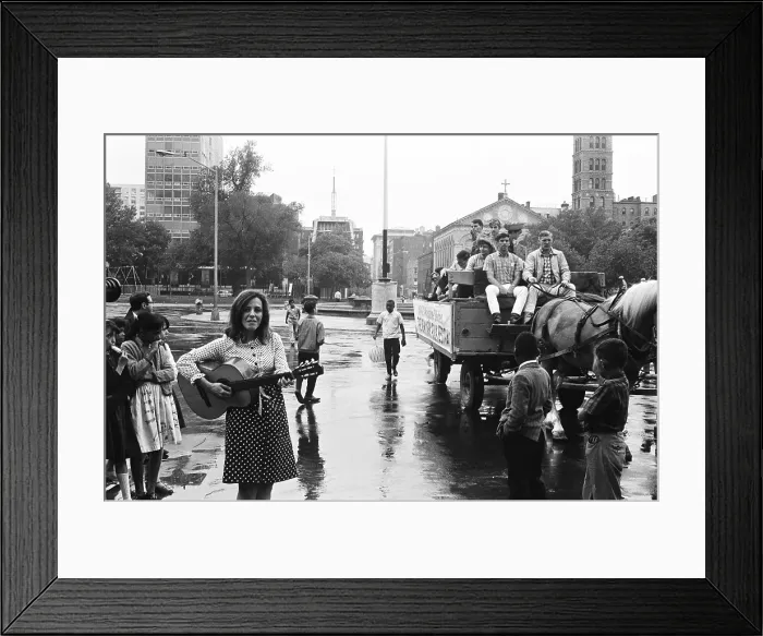 Framed Print : Carolyn Hester Promotes The New York Folk Festival Framed Print : Carolyn Hester Promotes The New York Folk Festival