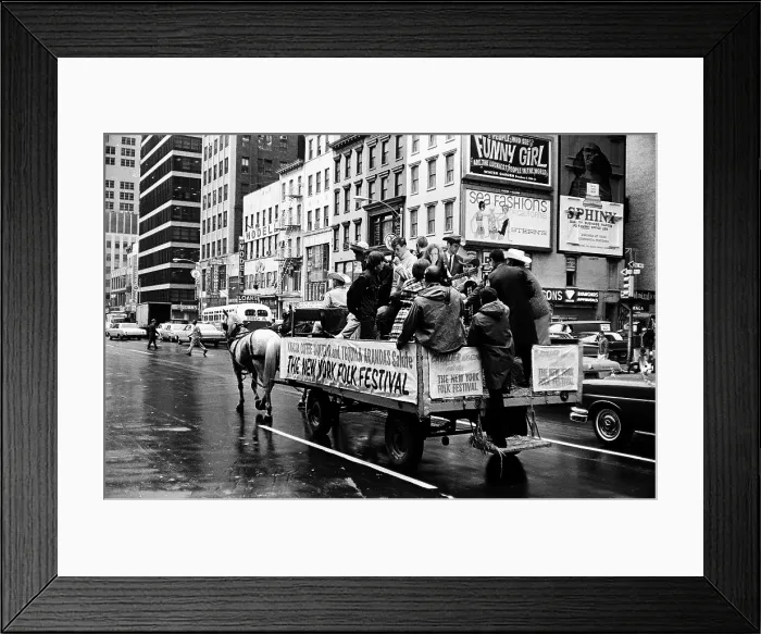 Framed Print : Promoting The New York Folk Festival Framed Print : Promoting The New York Folk Festival