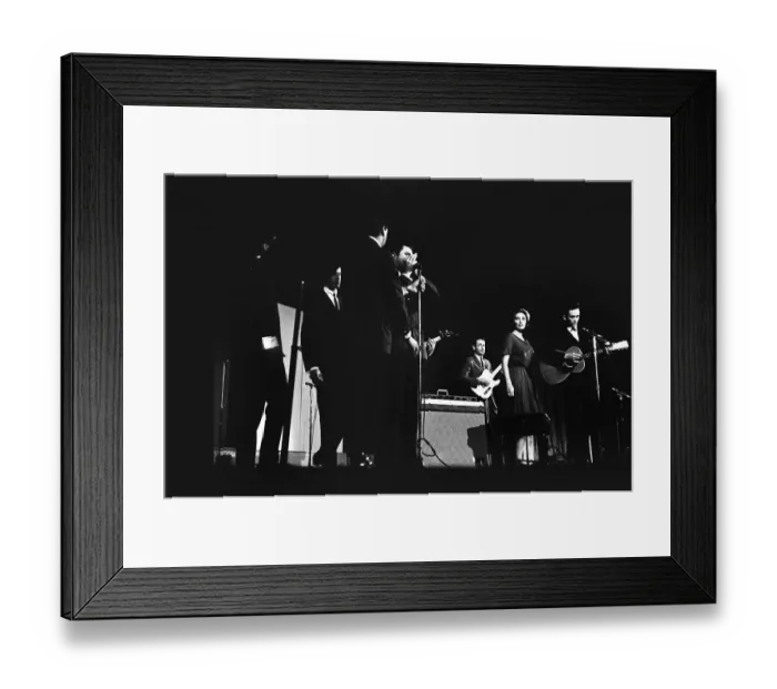 Framed Print : Johnny Cash At The New York Folk Festival Framed Print : Johnny Cash At The New York Folk Festival