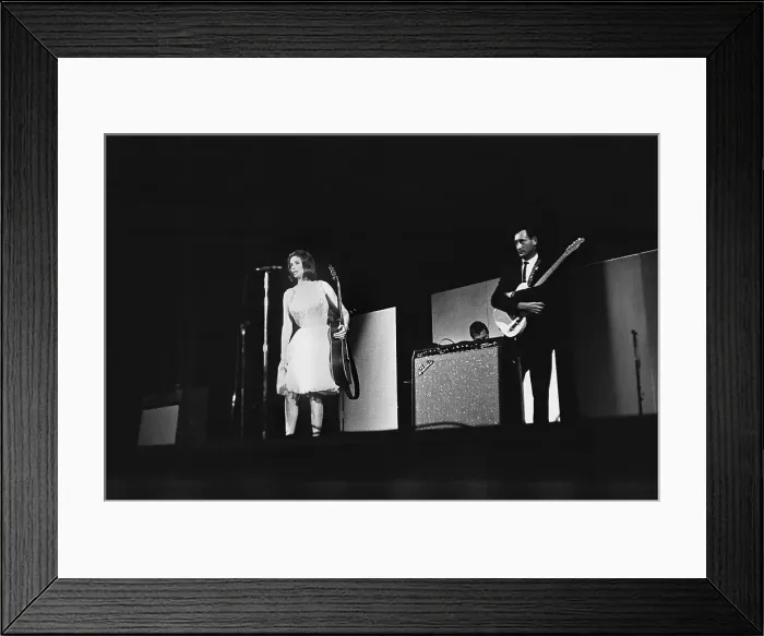 Framed Print : June Carter At The New York Folk Festival