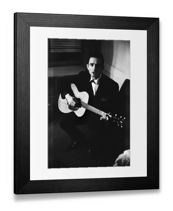 Framed Print : Johnny Cash At The New York Folk Festival