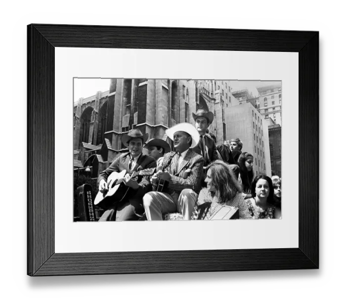 Framed Print : Bill Monroe Promotes The New York Folk Festival Framed Print : Bill Monroe Promotes The New York Folk Festival