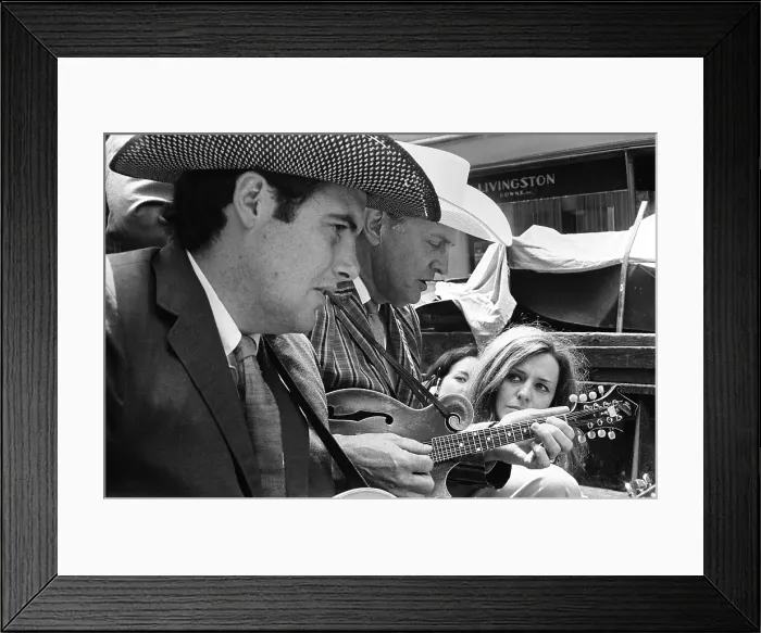Framed Print : Bill Monroe Promotes The New York Folk Festival Framed Print : Bill Monroe Promotes The New York Folk Festival