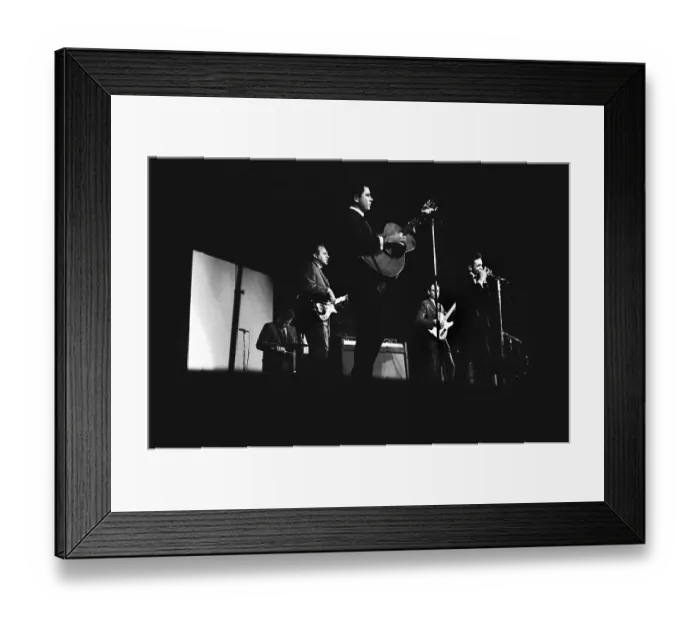 Framed Print : Johnny Cash At The New York Folk Festival