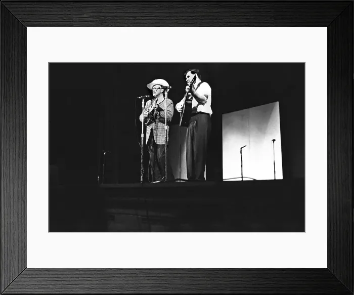 Framed Print : Bill Monroe And Doc Watson At The New York Folk Festival Framed Print : Bill Monroe And Doc Watson At The New York Folk Festival