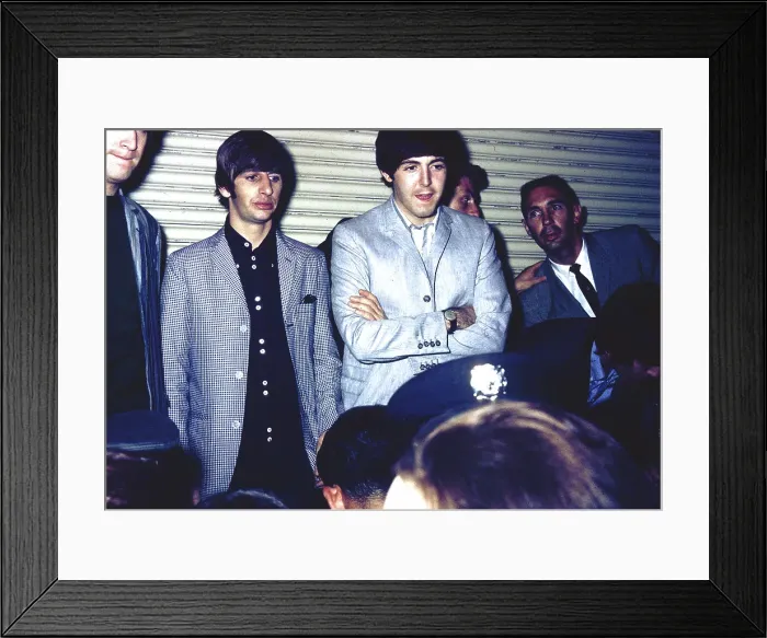 Framed Print : Beatles In Front Of Fans