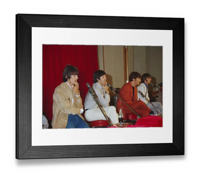 Framed Print : Beatles Help! Press Conference In Los Angeles Framed Print : Beatles Help! Press Conference In Los Angeles