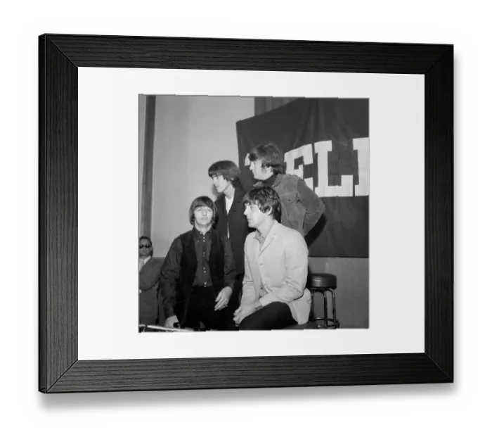 Framed Print : Beatles Help! Press Conference In Los Angeles Framed Print : Beatles Help! Press Conference In Los Angeles