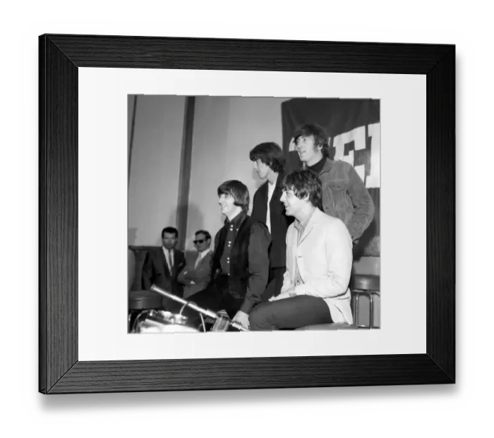 Framed Print : Beatles Help! Press Conference In Los Angeles Framed Print : Beatles Help! Press Conference In Los Angeles