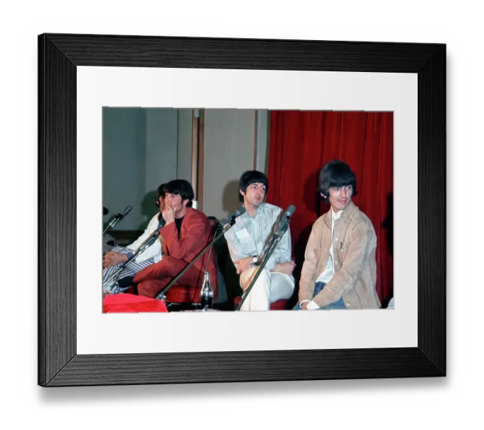 Framed Print : Beatles Help! Press Conference In Los Angeles