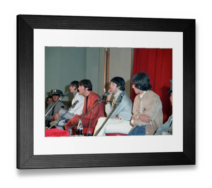 Framed Print : Beatles Help! Press Conference In Los Angeles Framed Print : Beatles Help! Press Conference In Los Angeles