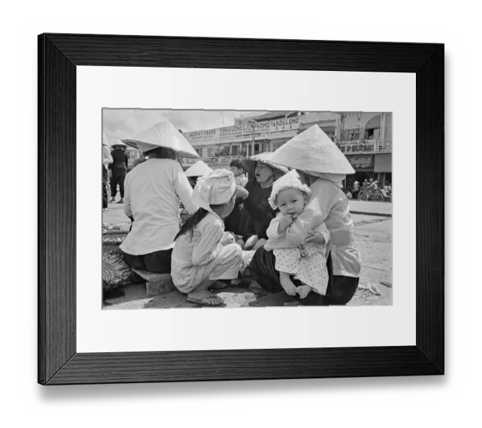 Framed Print : Vietnamese Women & Children In Saigon Framed Print : Vietnamese Women & Children In Saigon