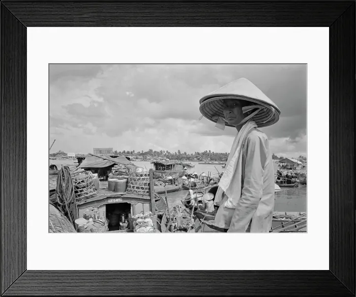 Framed Print : Sampans On The Saigon River Framed Print : Sampans On The Saigon River