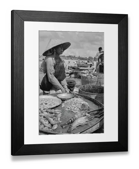 Framed Print : Freshly Caught Seafood, Saigon River Framed Print : Freshly Caught Seafood, Saigon River
