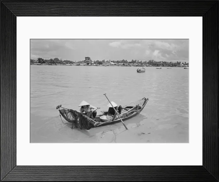 Framed Print : Fishing On The Saigon River Framed Print : Fishing On The Saigon River
