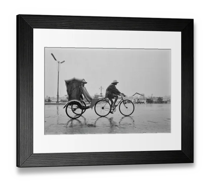 Framed Print : Cycle Rickshaw, Saignon Framed Print : Cycle Rickshaw, Saignon