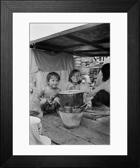 Framed Print : Vietnamese Children, Saigon Framed Print : Vietnamese Children, Saigon