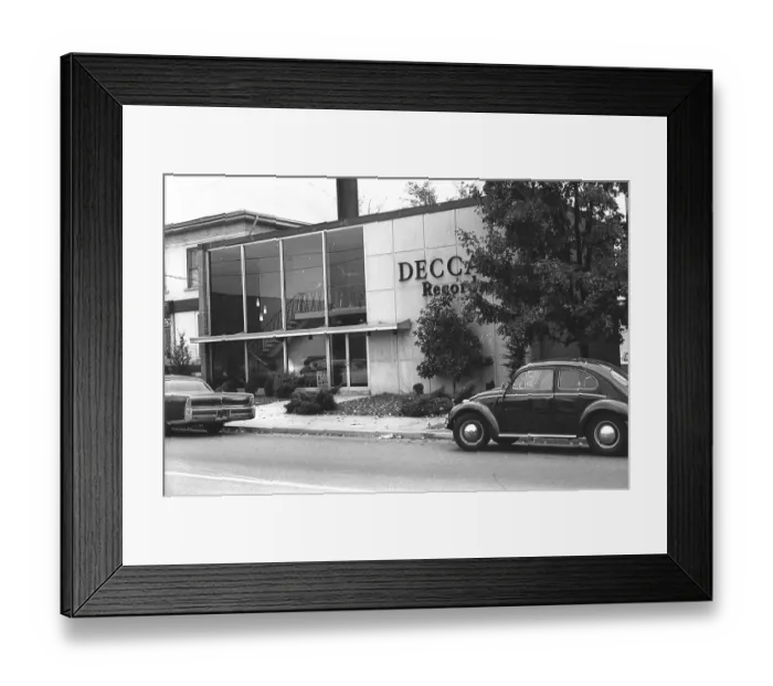 Framed Print : Music Row. NASHVILLE - OCTOBER 1965: A view of the offices Framed Print : Music Row. NASHVILLE - OCTOBER 1965: A view of the offices